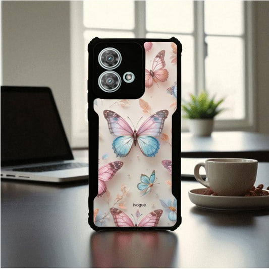 ivogue Butterfly Bloom Mobile Cover For Motorola Edge 40 Neo