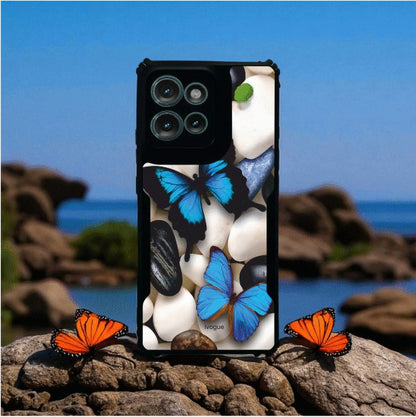 ivogue Blue Wings Beauty Mobile Cover For Motorola Edge 50