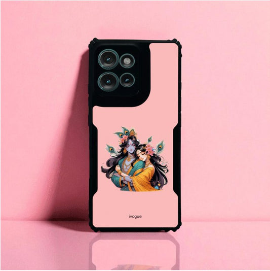 ivogue Radha Krishna Bliss Mobile Cover For Motorola Edge 50 Neo