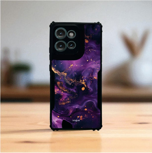 ivogue Purple Alchemy Mobile Cover For Motorola Edge 50 Neo