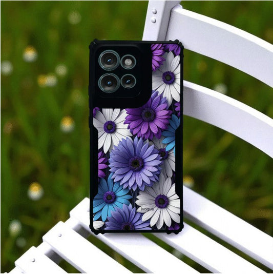ivogue Violet Bloom Mobile Cover For Motorola Edge 50