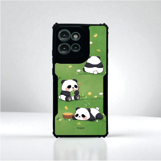 ivogue Panda Playground Mobile Cover For Motorola Edge 50 Neo