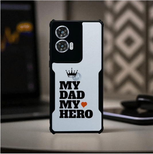 ivogue My Dad My Hero Mobile Cover For Motorola Edge 50 Fusion