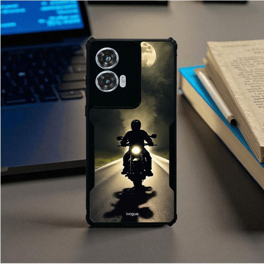 ivogue Bike Rider Mobile Cover For Motorola Edge 50 Fusion