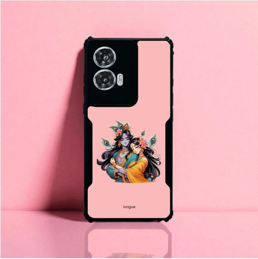 ivogue Radha Krishna Bliss Mobile Cover For Motorola Edge 50 Fusion