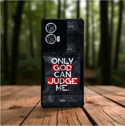 ivogue Only God Can Judge Me Mobile Cover For Motorola Edge 50 Fusion