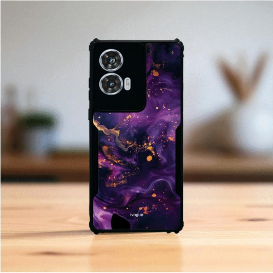 ivogue Purple Alchemy Mobile Cover For Motorola Edge 50 Fusion