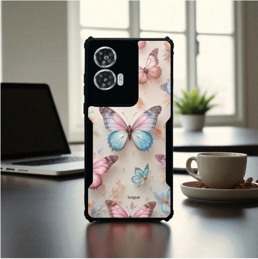 ivogue Butterfly Bloom Mobile Cover For Motorola Edge 50 Fusion