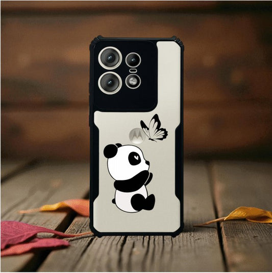 ivogue Panda and Butterfly Mobile Cover For Motorola Edge 50 Pro