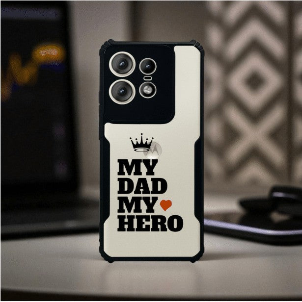ivogue My Dad My Hero Mobile Cover For Motorola Edge 50 Pro