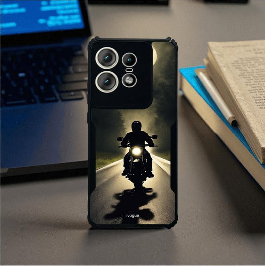 ivogue Bike Rider Mobile Cover For Motorola Edge 50 Pro