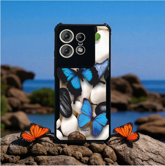 ivogue Blue Wings Beauty Mobile Cover For Motorola Edge 50 Pro