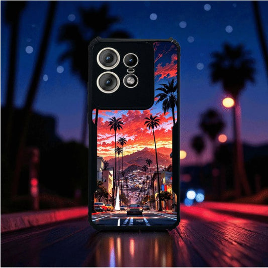 ivogue Palm City Nights Mobile Cover For Motorola Edge 50 Pro