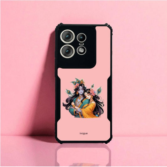 ivogue Radha Krishna Bliss Mobile Cover For Motorola Edge 50 Pro