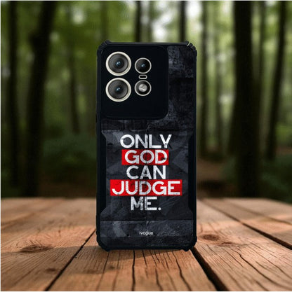 ivogue Only God Can Judge Me Mobile Cover For Motorola Edge 50 Pro
