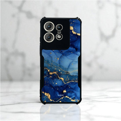 ivogue Blue Opulence Mobile Cover For Motorola Edge 50 Pro