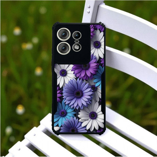 ivogue Violet Bloom Mobile Cover For Motorola Edge 50 Pro