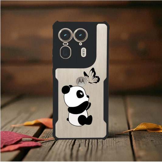 ivogue Panda and Butterfly Mobile Cover For Motorola Edge 50 Ultra