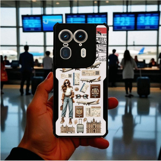 ivogue Travel Girl Vibes Mobile Cover For Motorola Edge 50 Ultra