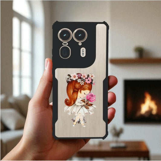 ivogue Flower Girl Mobile Cover For Motorola Edge 50 Ultra