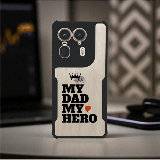 ivogue My Dad My Hero Mobile Cover For Motorola Edge 50 Ultra
