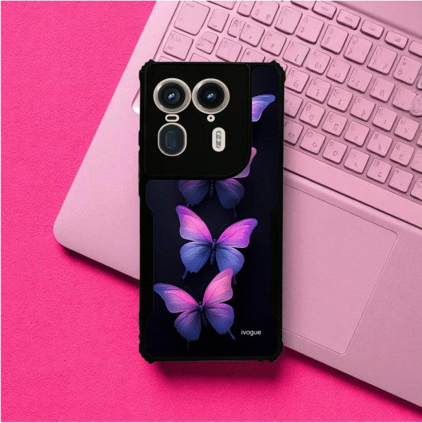 ivogue Galaxy Butterflies Mobile Cover For Motorola Edge 50 Ultra