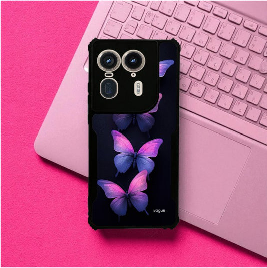 ivogue Galaxy Butterflies Mobile Cover For Motorola Edge 50 Ultra