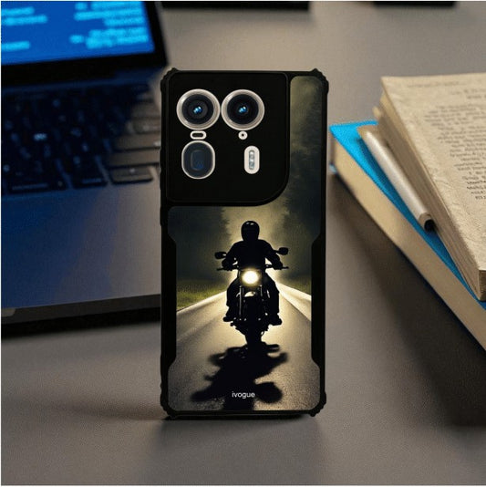 ivogue Bike Rider Mobile Cover For Motorola Edge 50 Ultra