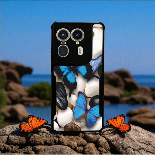 ivogue Blue Wings Beauty Mobile Cover For Motorola Edge 50 Ultra