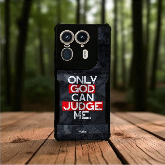 ivogue Only God Can Judge Me Mobile Cover For Motorola Edge 50 Ultra