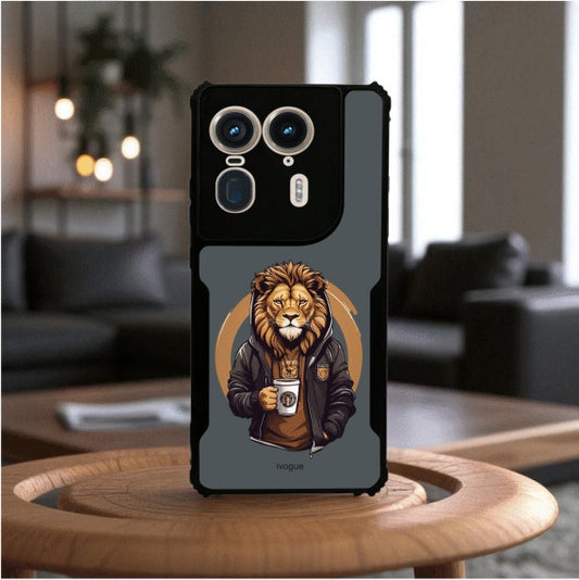 ivogue Stylish Lion Mobile Cover For Motorola Edge 50 Ultra
