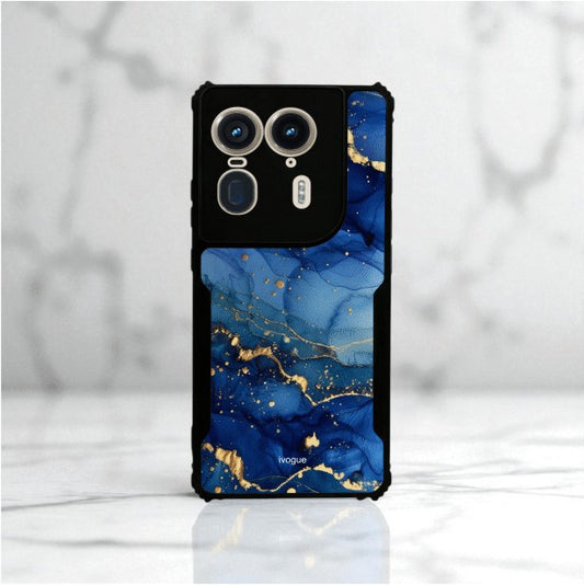 ivogue Blue Opulence Mobile Cover For Motorola Edge 50 Ultra