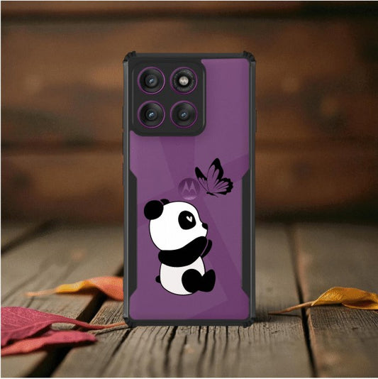 ivogue Panda and Butterfly Mobile Cover For Motorola Edge 60 Stylus