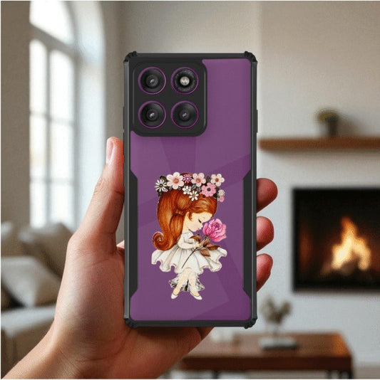 ivogue Flower Girl Mobile Cover For Motorola Edge 60 Stylus