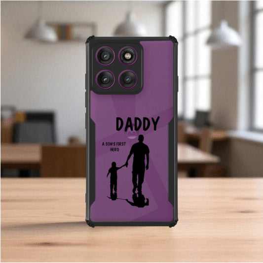 ivogue Daddy and Son Mobile Cover For Motorola Edge 60
