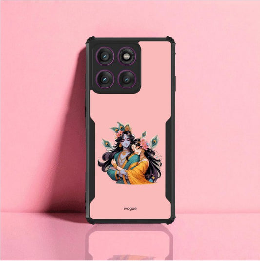 ivogue Radha Krishna Bliss Mobile Cover For Motorola Edge 60 Fusion