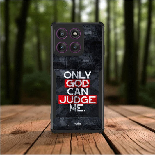 ivogue Only God Can Judge Me Mobile Cover For Motorola Edge 60 Fusion