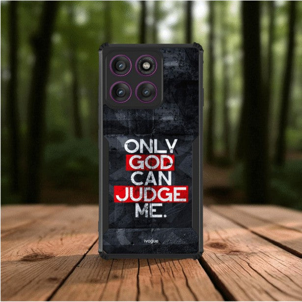 ivogue Only God Can Judge Me Mobile Cover For Motorola Edge 60