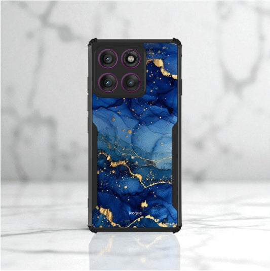 ivogue Blue Opulence Mobile Cover For Motorola Edge 60 Stylus