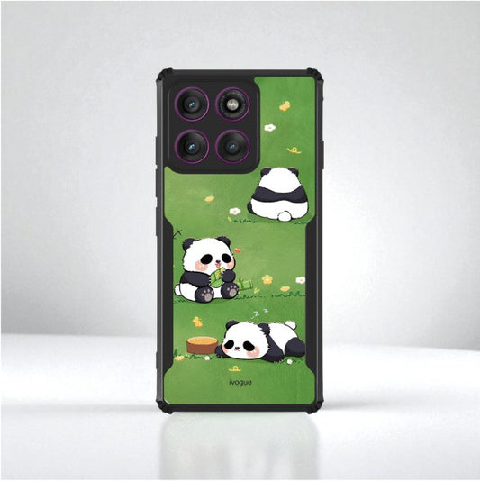 ivogue Panda Playground Mobile Cover For Motorola Edge 60 Fusion