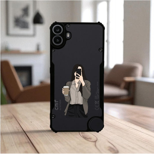ivogue Coffee Girl Mobile Cover For NOTHING CMF Phone 1