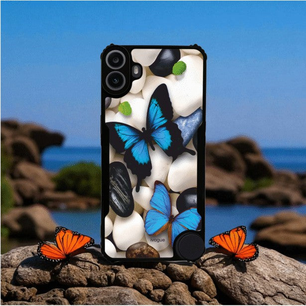 ivogue Blue Wings Beauty Mobile Cover For NOTHING CMF Phone 1