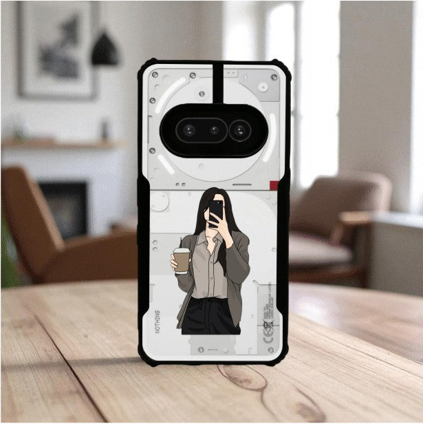 ivogue Coffee Girl Mobile Cover For NOTHING Phone 3A