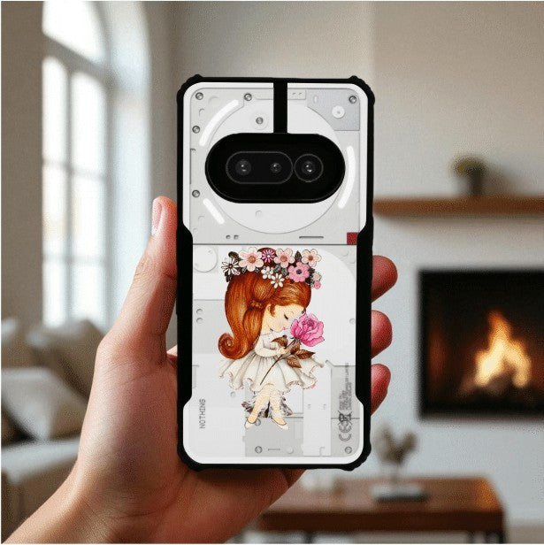 ivogue Flower Girl Mobile Cover For NOTHING Phone 3A