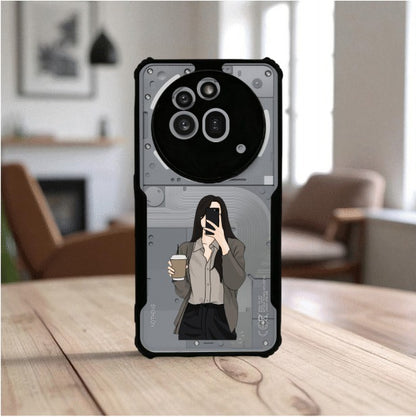 ivogue Coffee Girl Mobile Cover For NOTHING Phone 3A Pro