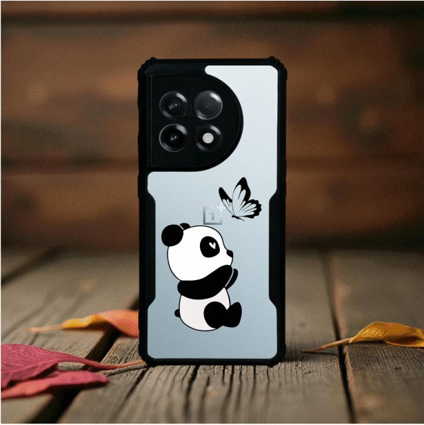 ivogue Panda and Butterfly Mobile Cover For OnePlus 11