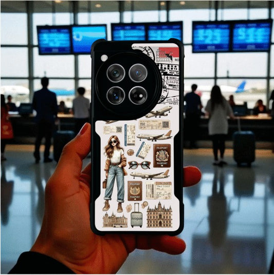 ivogue Travel Girl Vibes Mobile Cover For OnePlus 12R