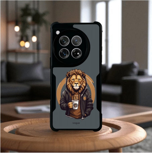 ivogue Stylish Lion Mobile Cover For OnePlus 12R