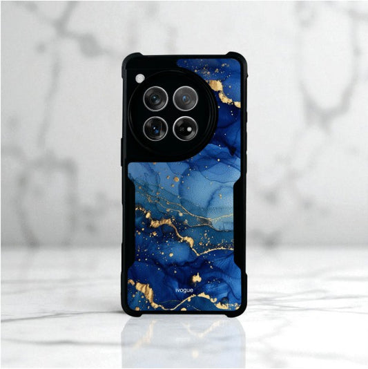 ivogue Blue Opulence Mobile Cover For OnePlus 12R