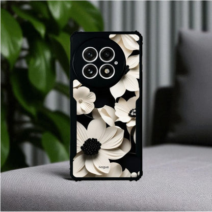 ivogue Black & Bloom Mobile Cover For OnePlus 13